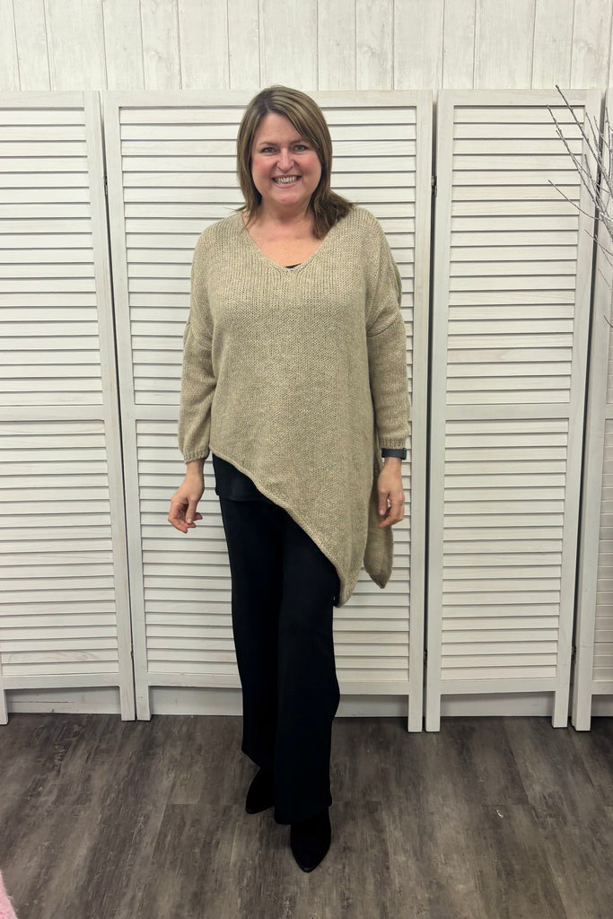 Tully Asymmetric Hem Knit