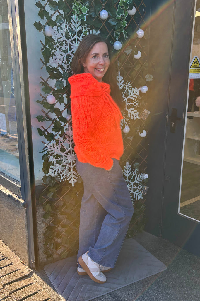 Ellen Statement Neckline Chunky Knit