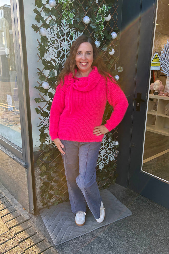 Ellen Statement Neckline Chunky Knit