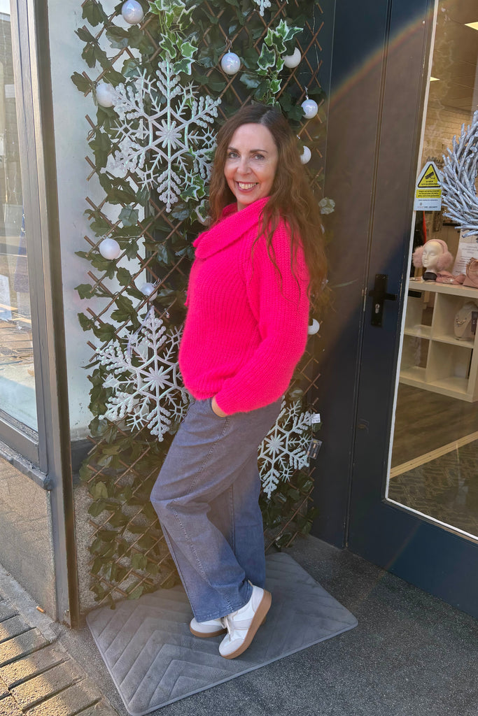 Ellen Statement Neckline Chunky Knit