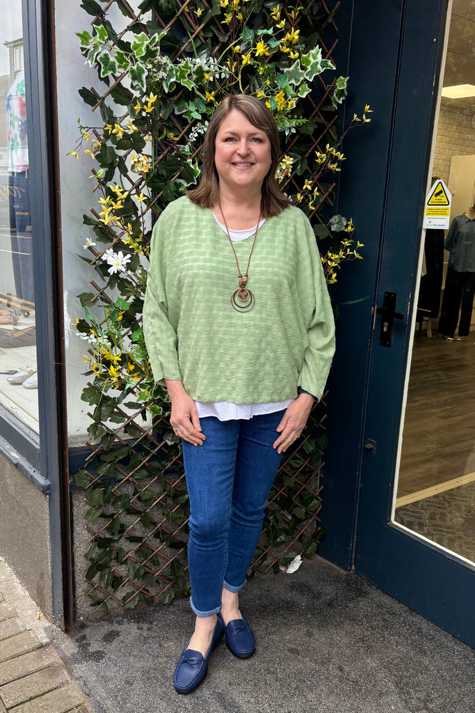 Laurine Textured Two Piece Top