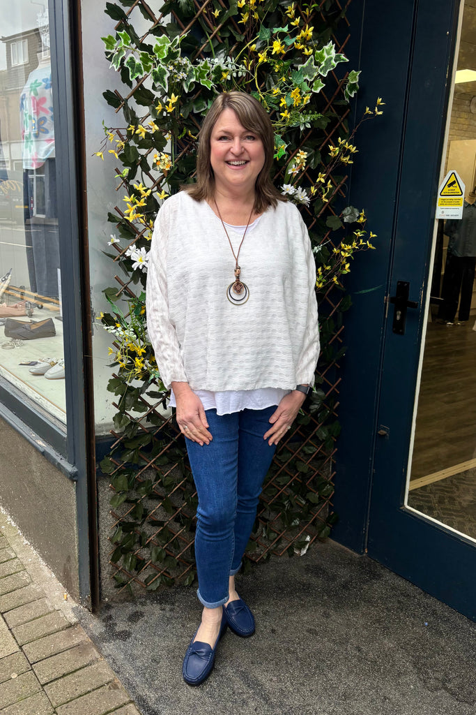 Laurine Textured Two Piece Top