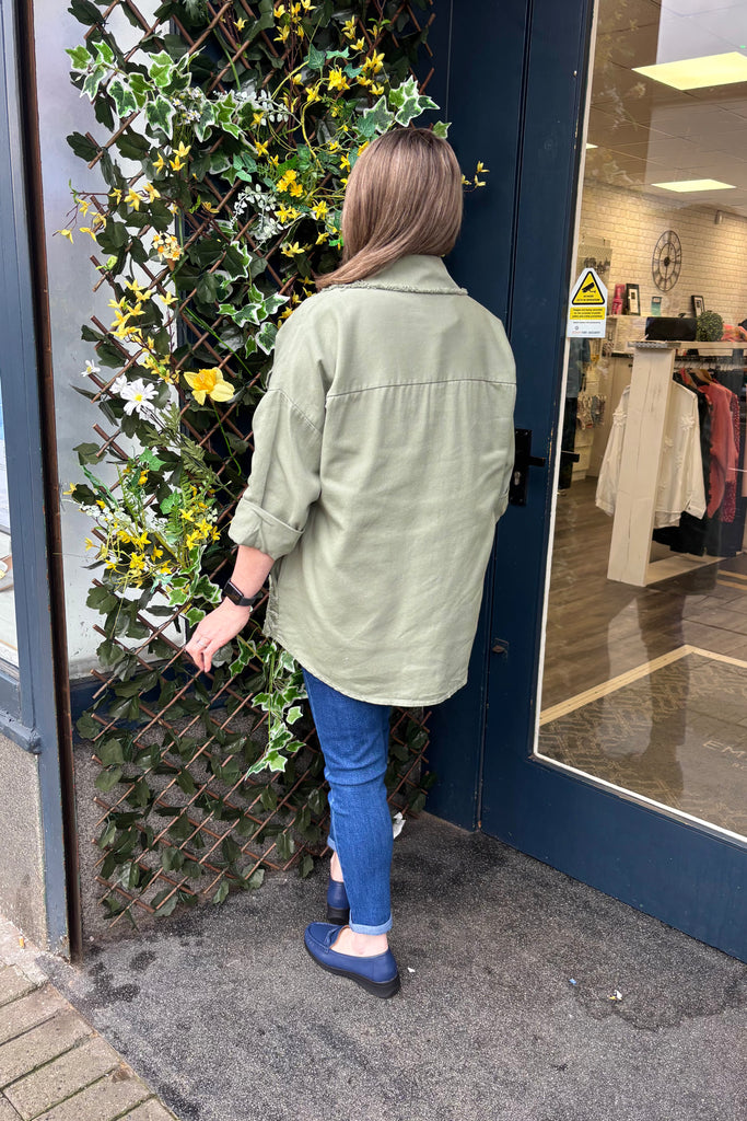 Myla Embossed Flower Shacket