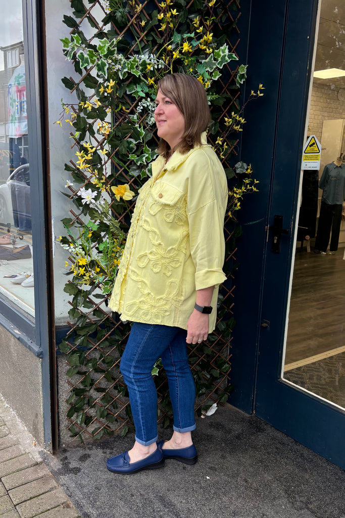 Myla Embossed Flower Shacket