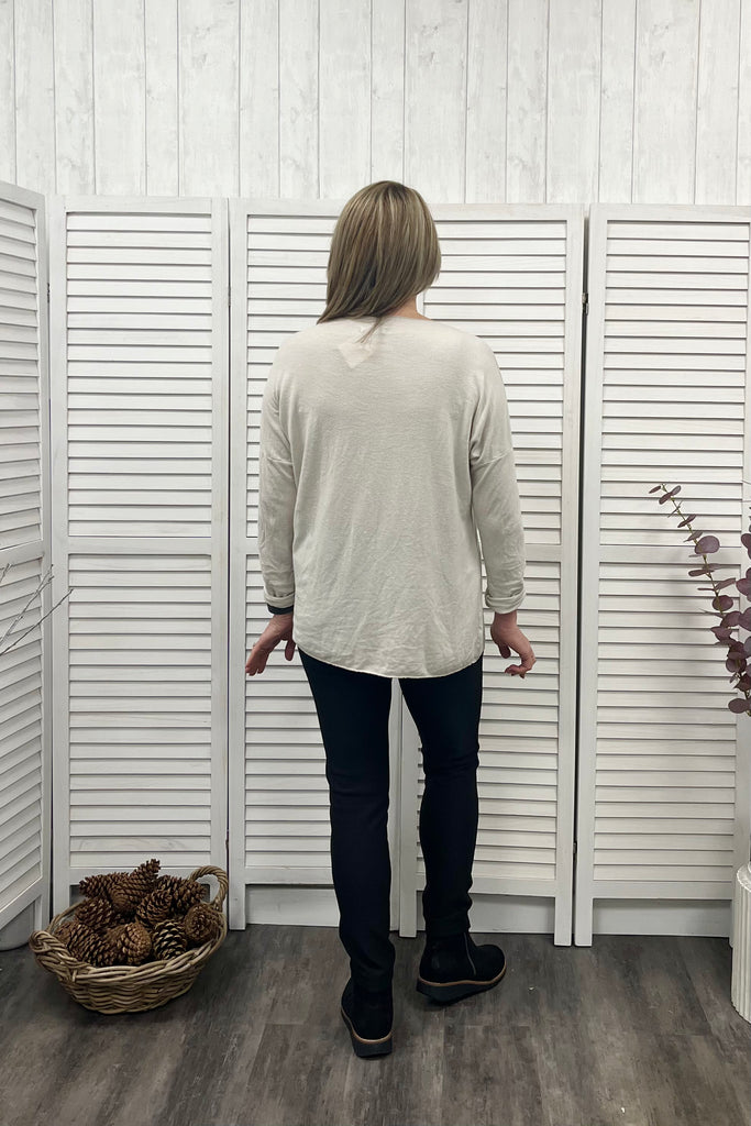 Kara Feather Sparkle Knit