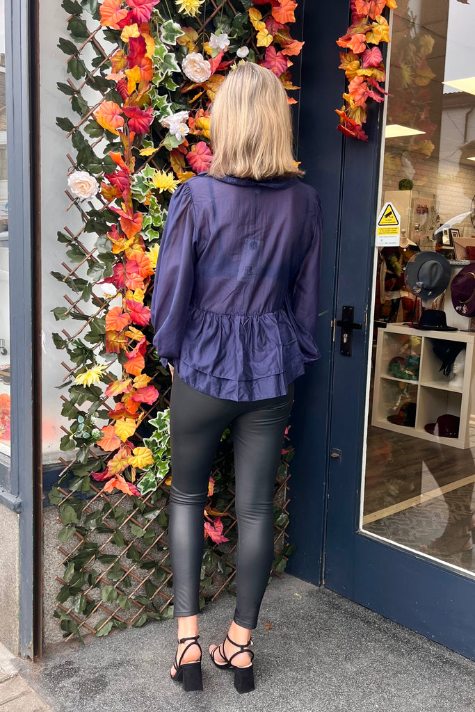 Victoria Tie Detail Peplum Shirt