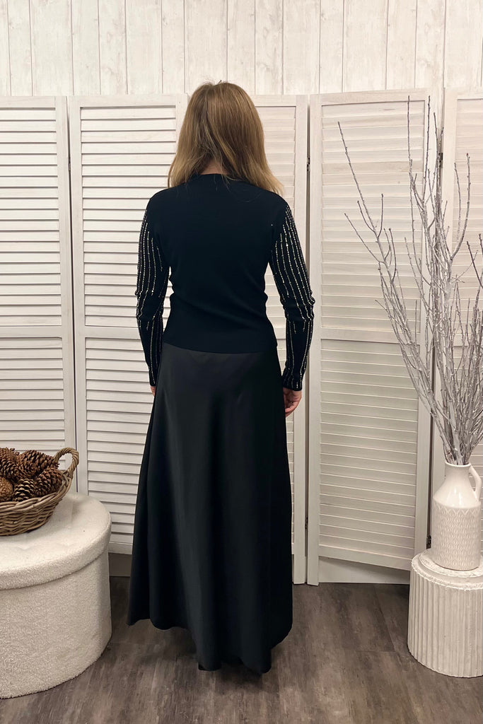 Lana Front Sequin Detail Knit