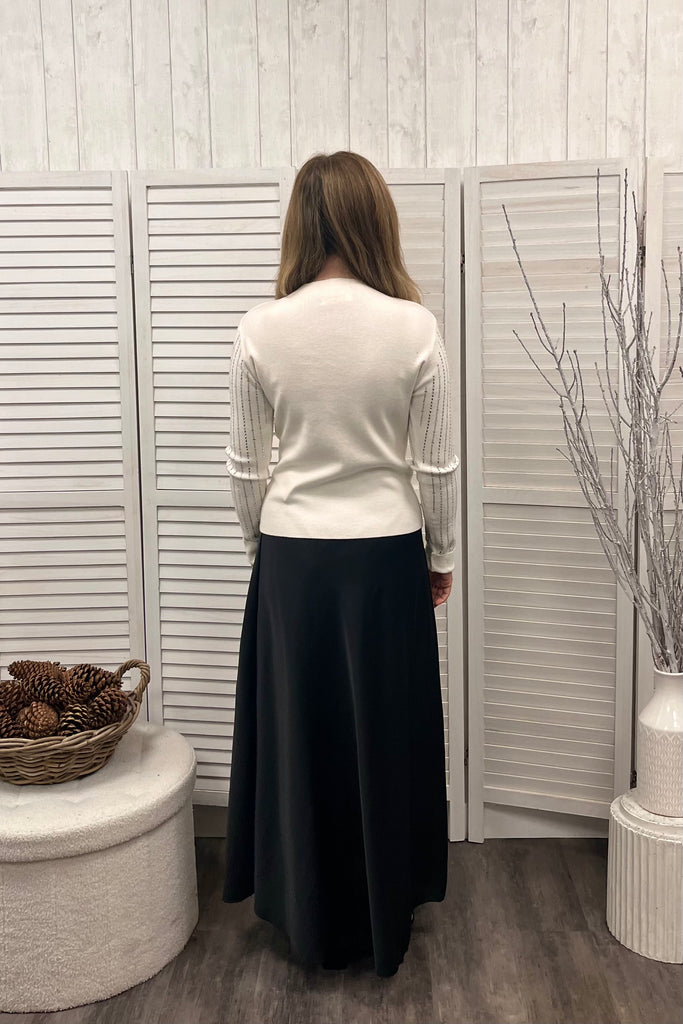 Lana Front Sequin Detail Knit