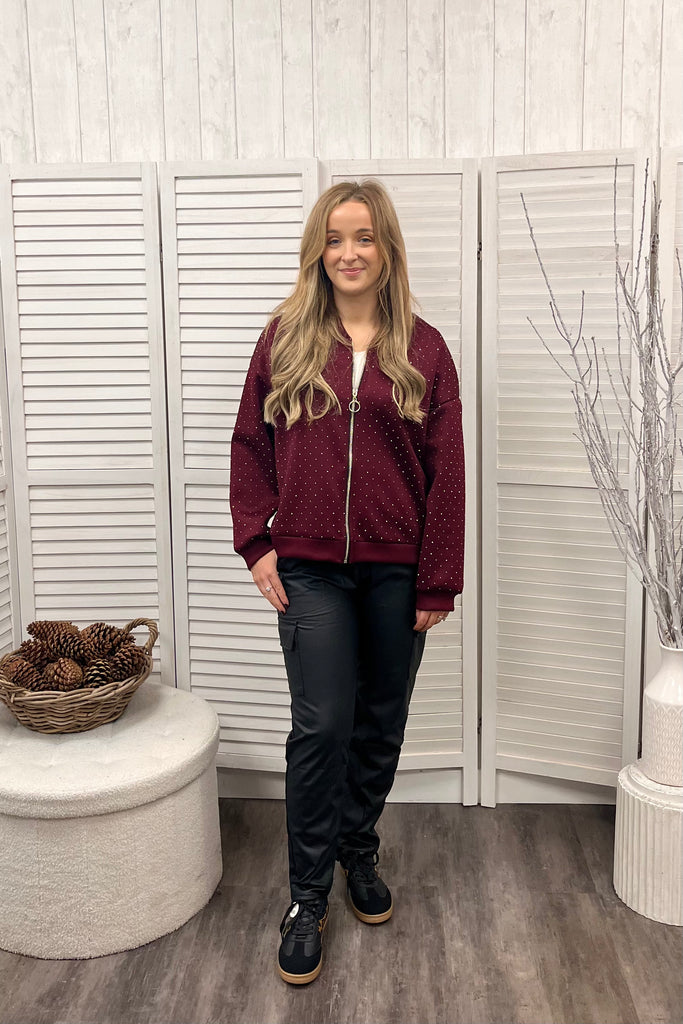 Roxy Diamante Bomber Jacket