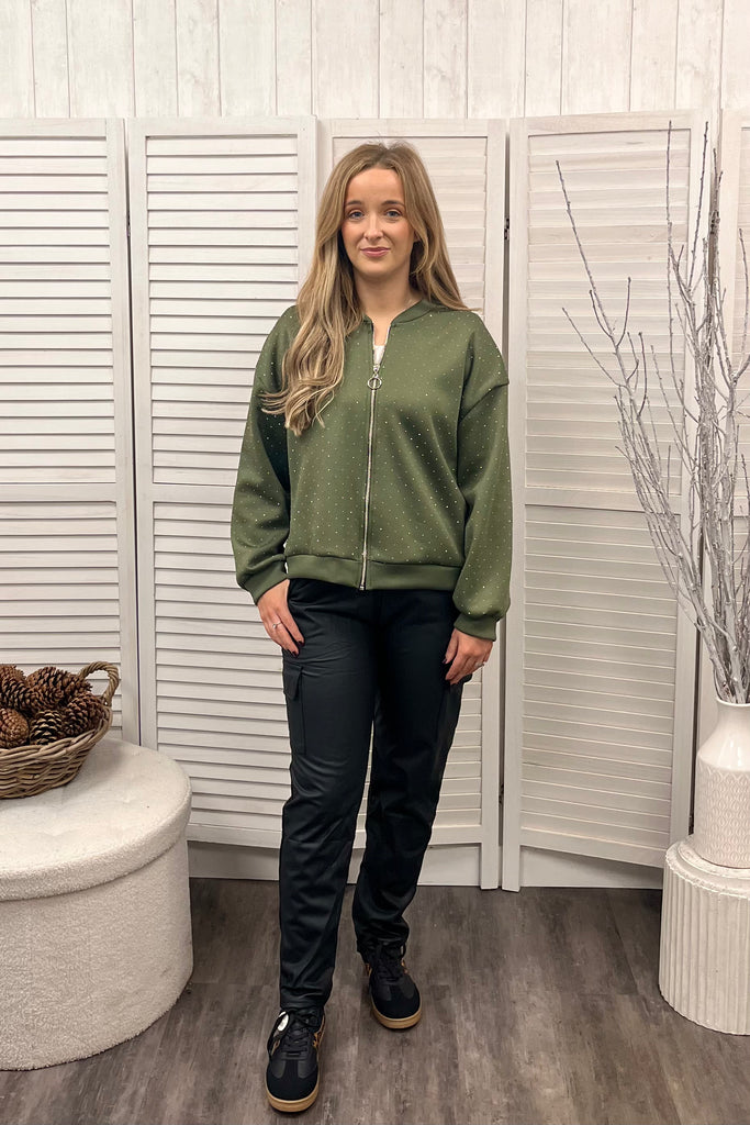 Roxy Diamante Bomber Jacket