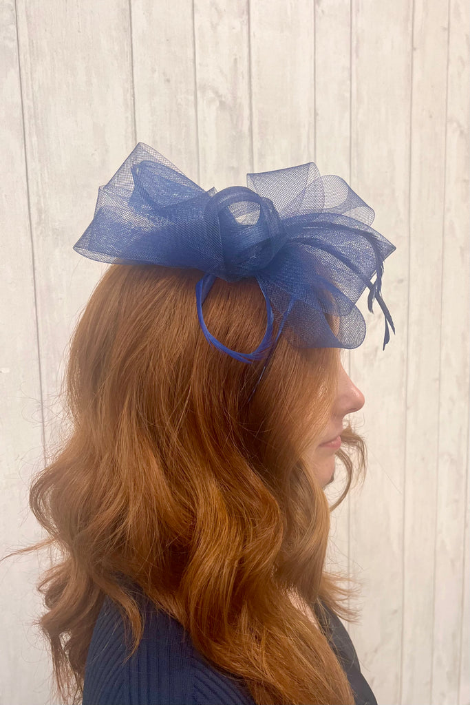 Olina Bow & Feather Hair Fascinator