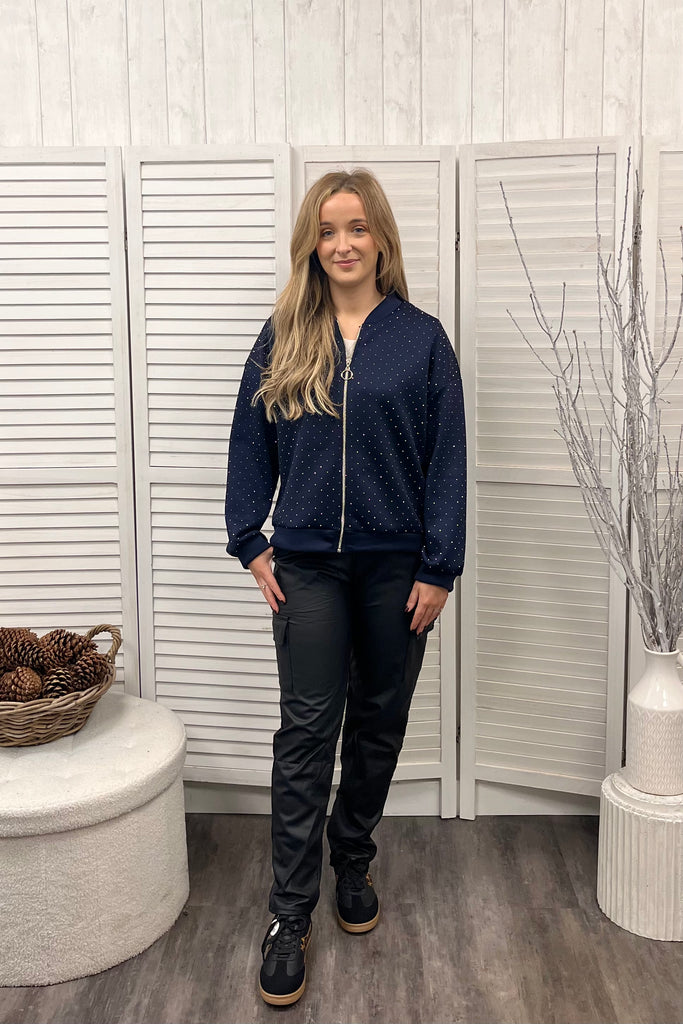 Roxy Diamante Bomber Jacket