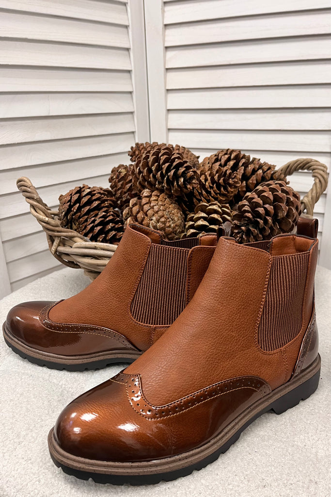 Miranda Brogue Detail Boots