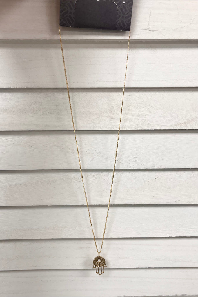 Etta Hamsa Pendant Necklace