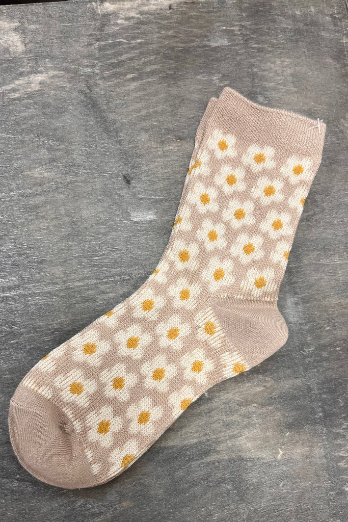 Nettie Daisy Print Socks