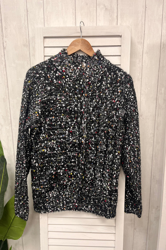 Hilda Flecked Zip-Up Knit