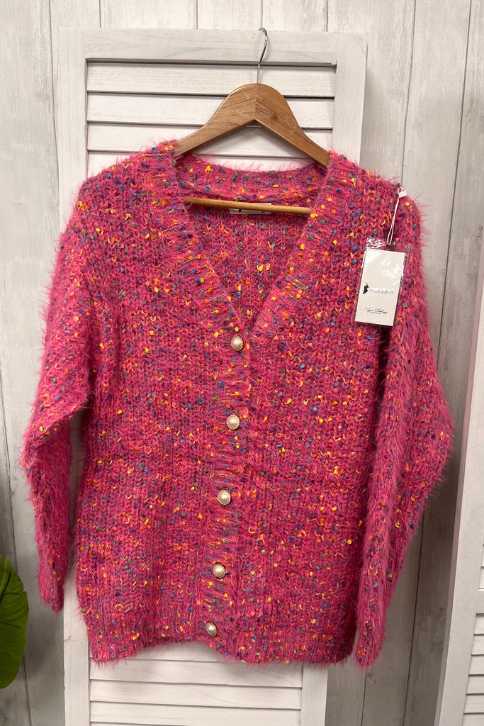 Madison V-Neck Popcorn Cardi