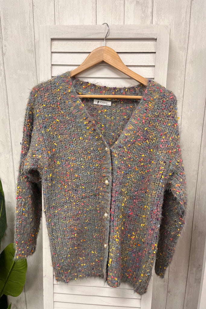 Madison V-Neck Popcorn Cardi