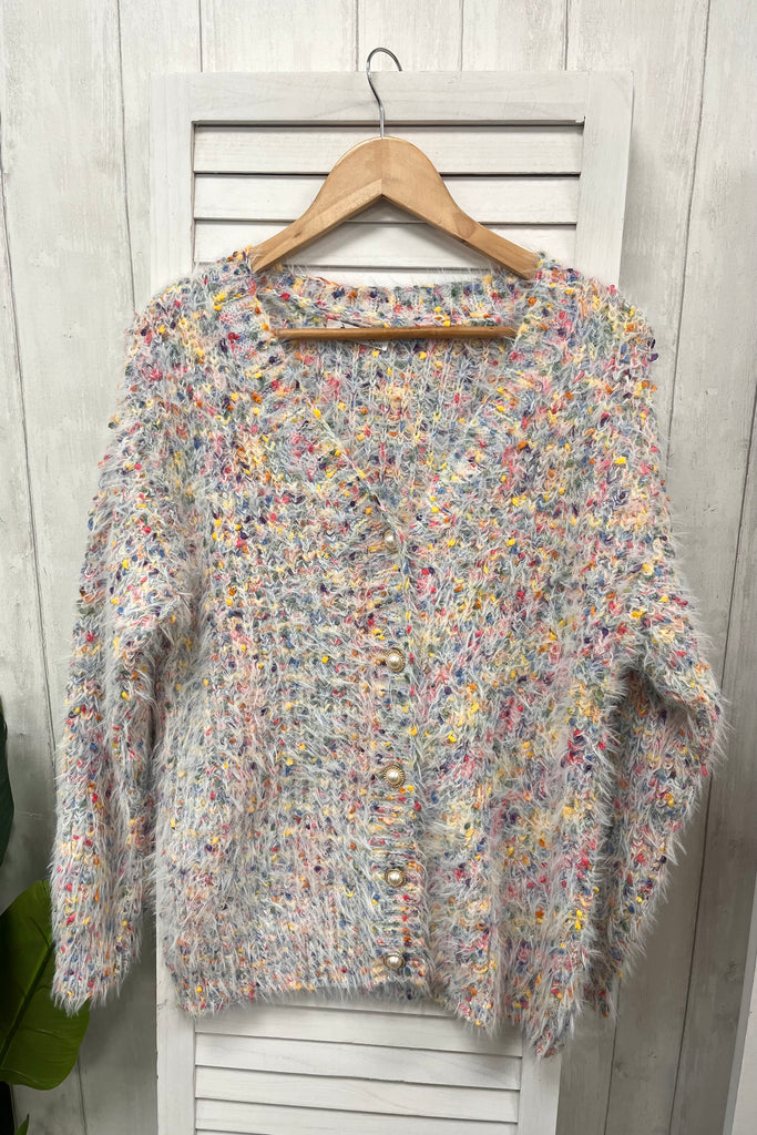 Madison V-Neck Popcorn Cardi