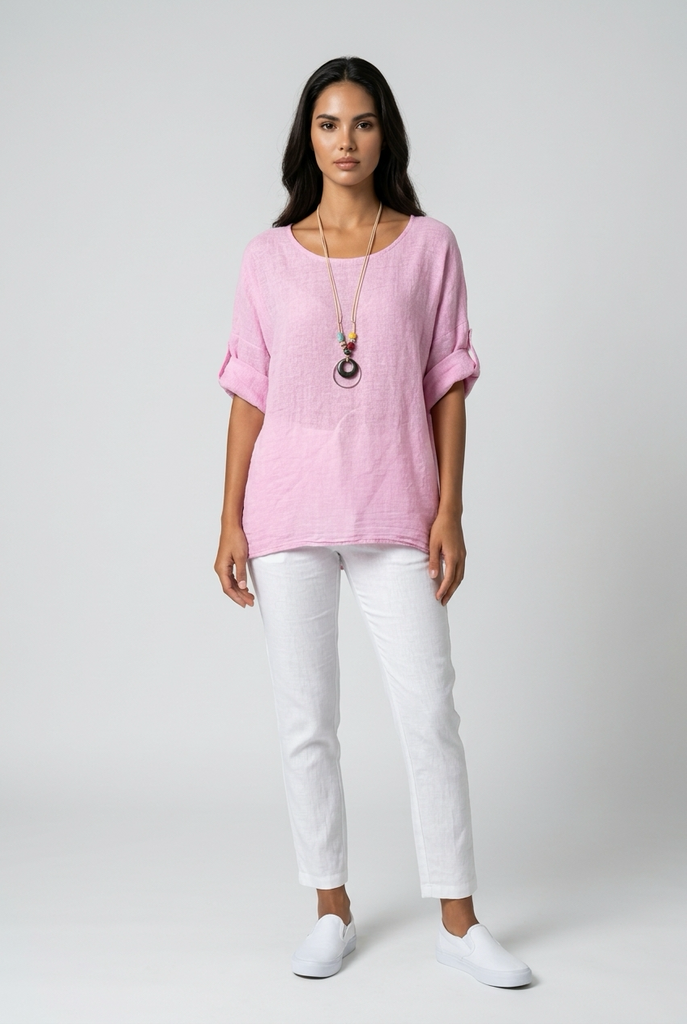 Lottie Cool Cotton Necklace Top