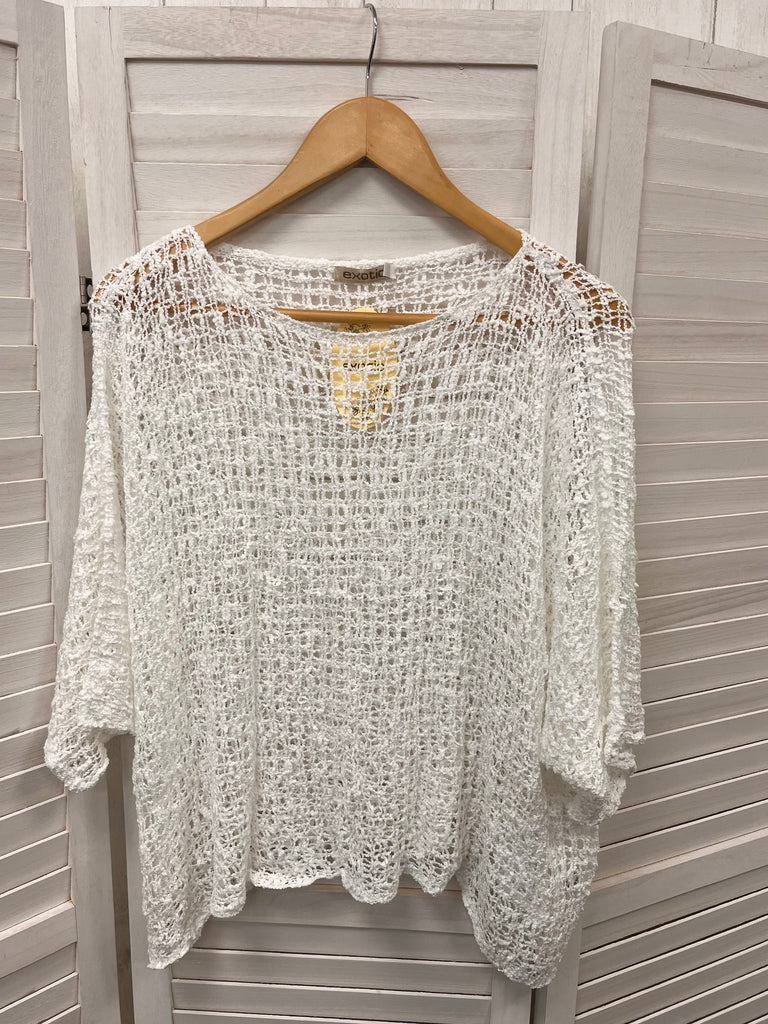 Annabeth Popcorn Knit Poncho