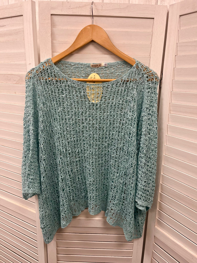 Annabeth Popcorn Knit Poncho