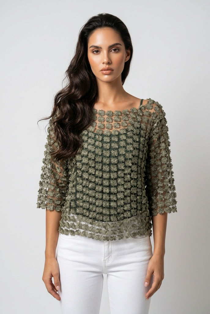 Serena Flower Lace Overtop