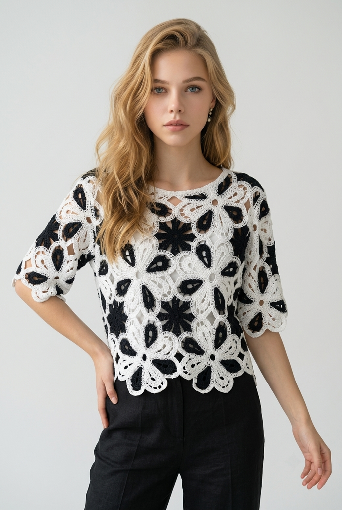 Monroe Crochet Top