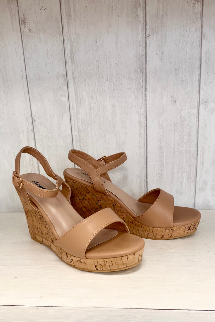 Cork wedges shop