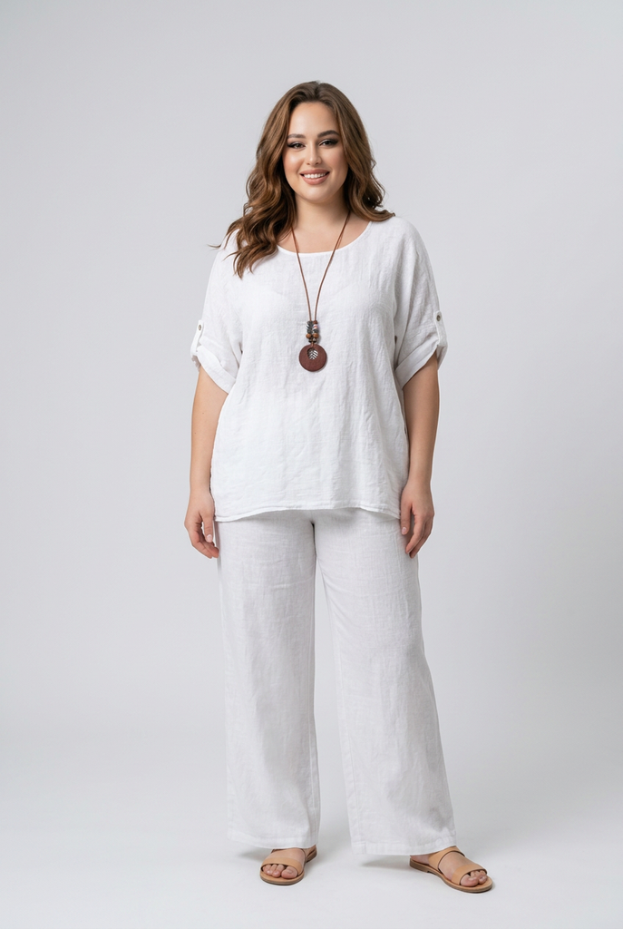 Lucille Textured Check Top