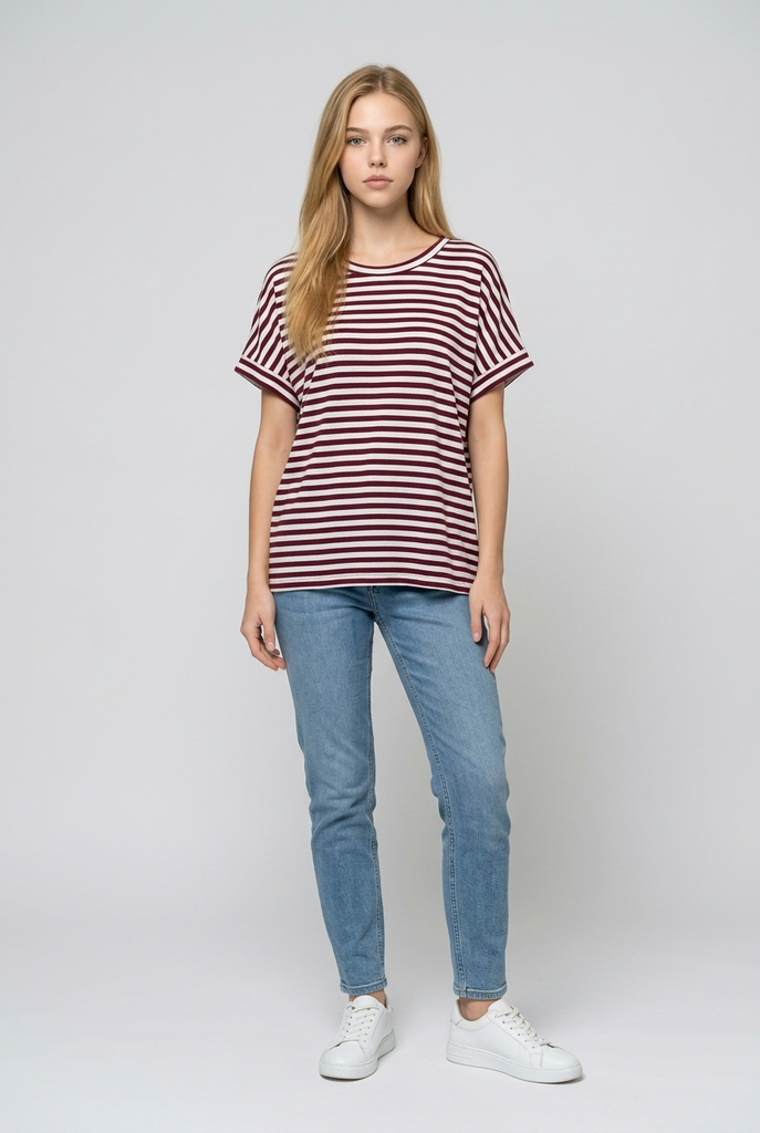 Laina Classic Striped Tee