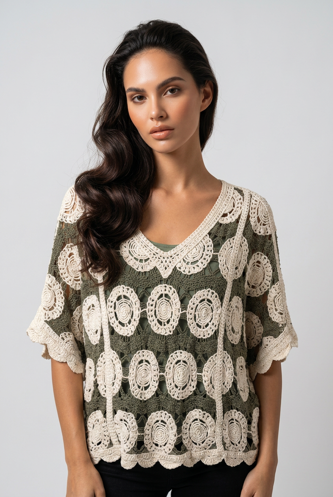 Francine Crochet Top