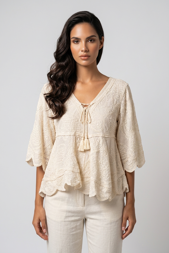 Alba Tassel Detail Top