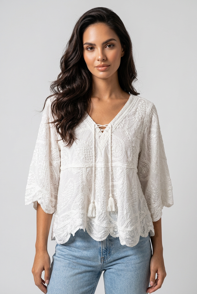 Alba Tassel Detail Top