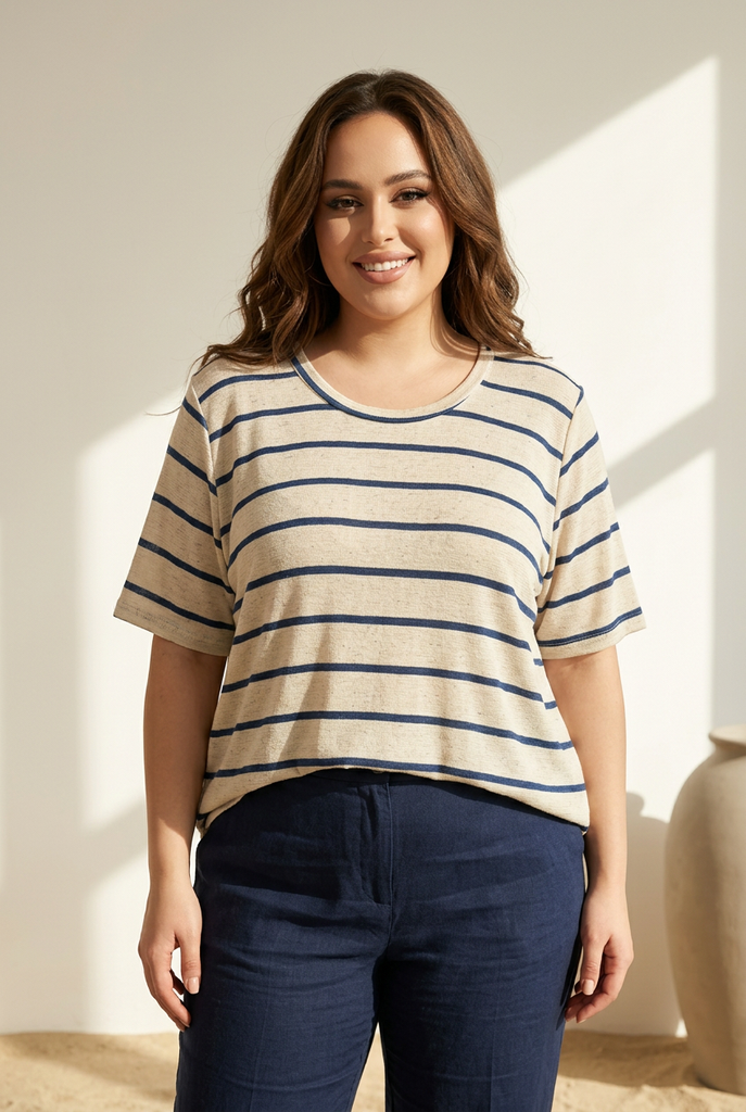 Mae Stripe Swing Tee