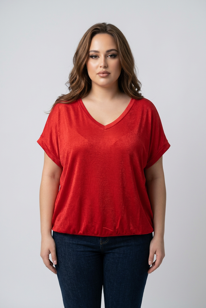 Nia Satin Front Top