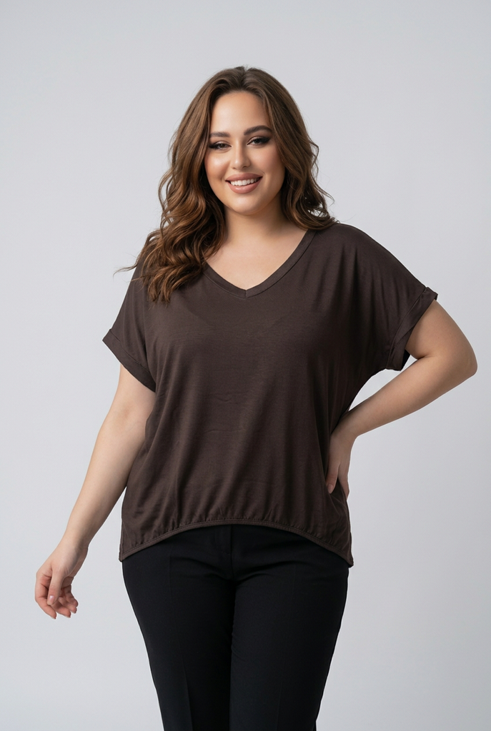 Nia Satin Front Top