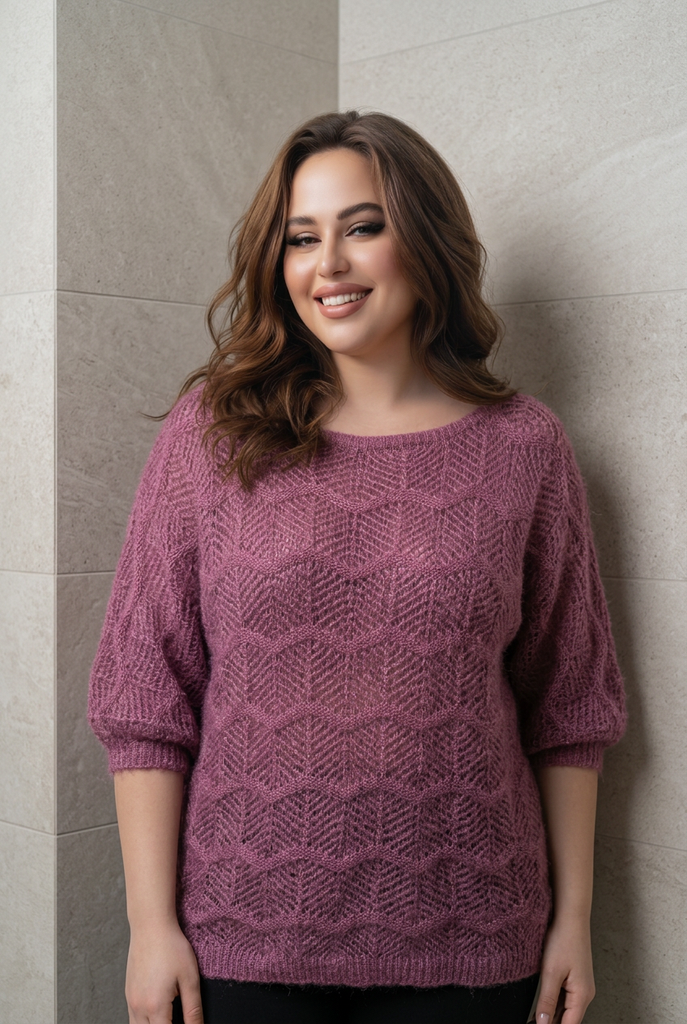 Storm Zig-Zag Fluffy Knit