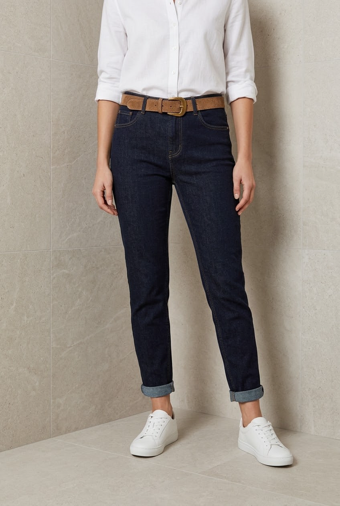 Darcy Belted Mom Jeans