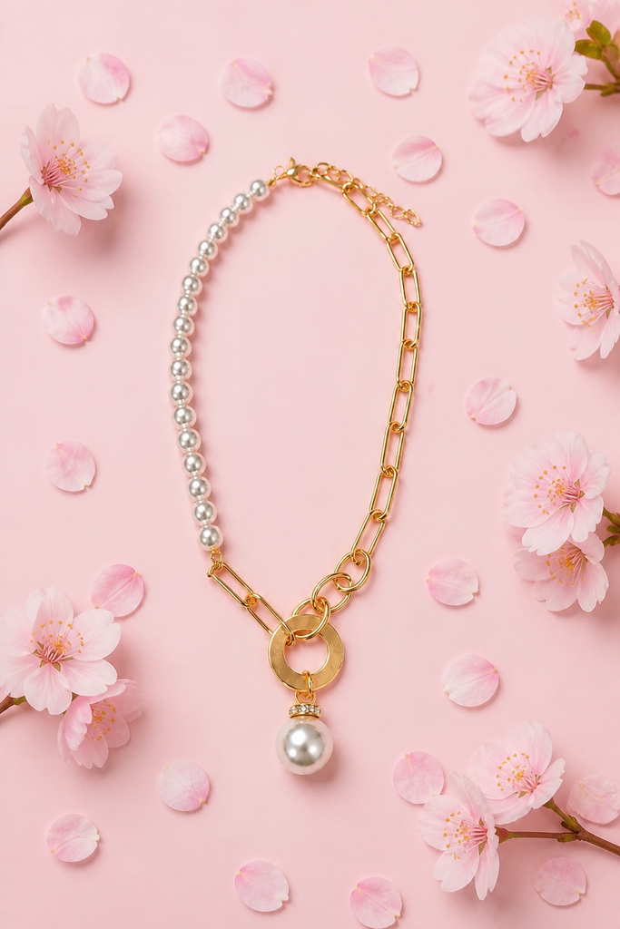 Charmaine Pearl Chain Necklace