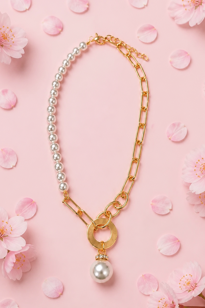 Charmaine Pearl Chain Necklace