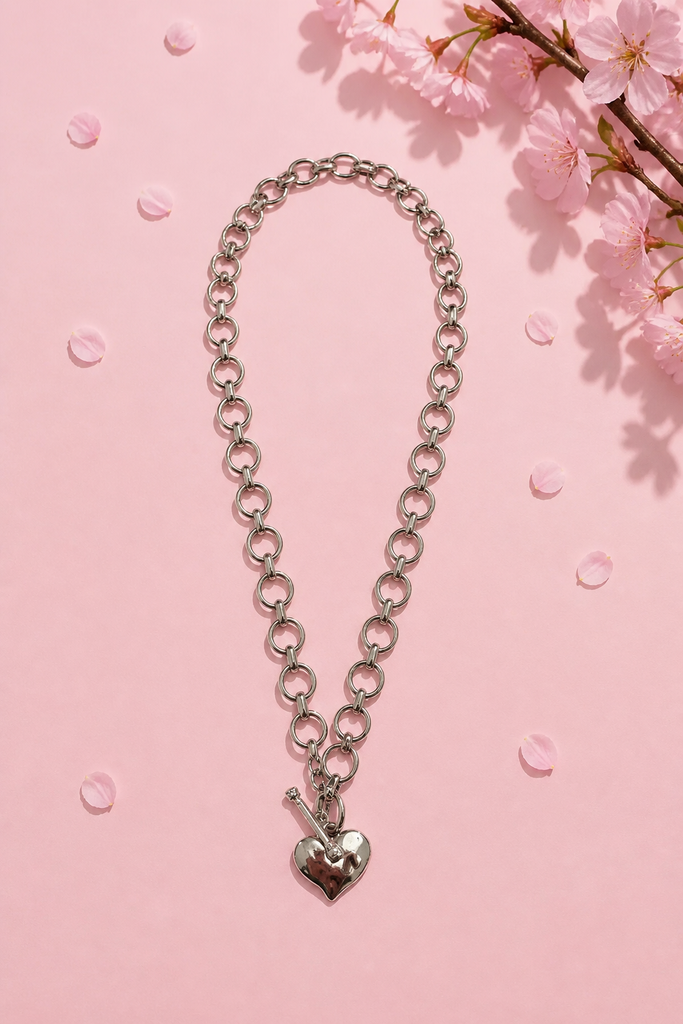 Nicoletta Heart Charm Necklace