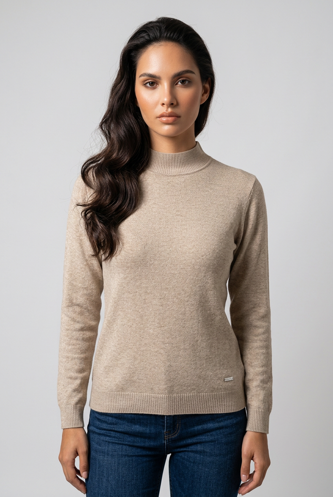 Emily High Neck Knit