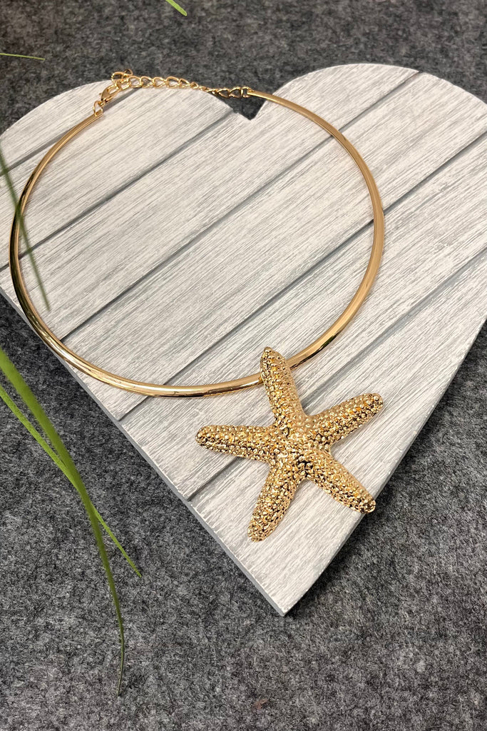Callie Starfish Wire Necklace