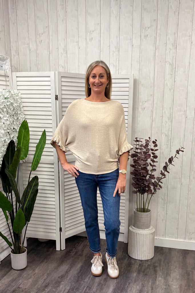 Finley Ruffle Sleeve Knit
