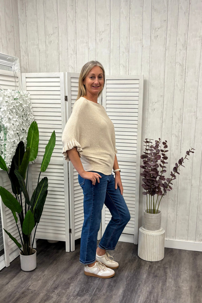 Finley Ruffle Sleeve Knit