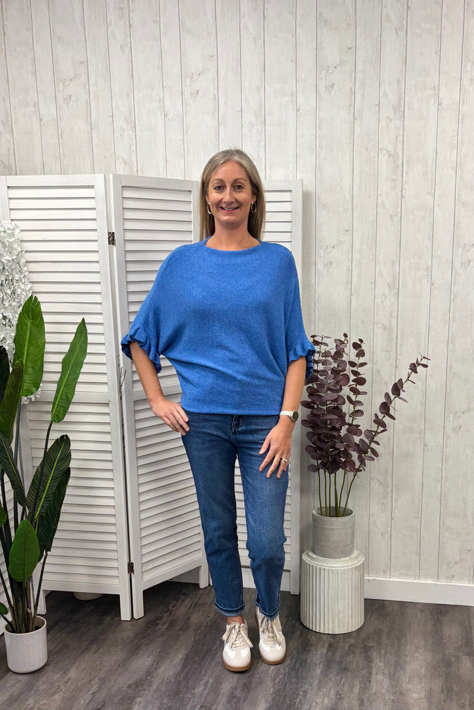 Finley Ruffle Sleeve Knit