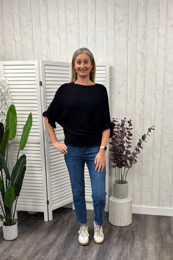 Finley Ruffle Sleeve Knit