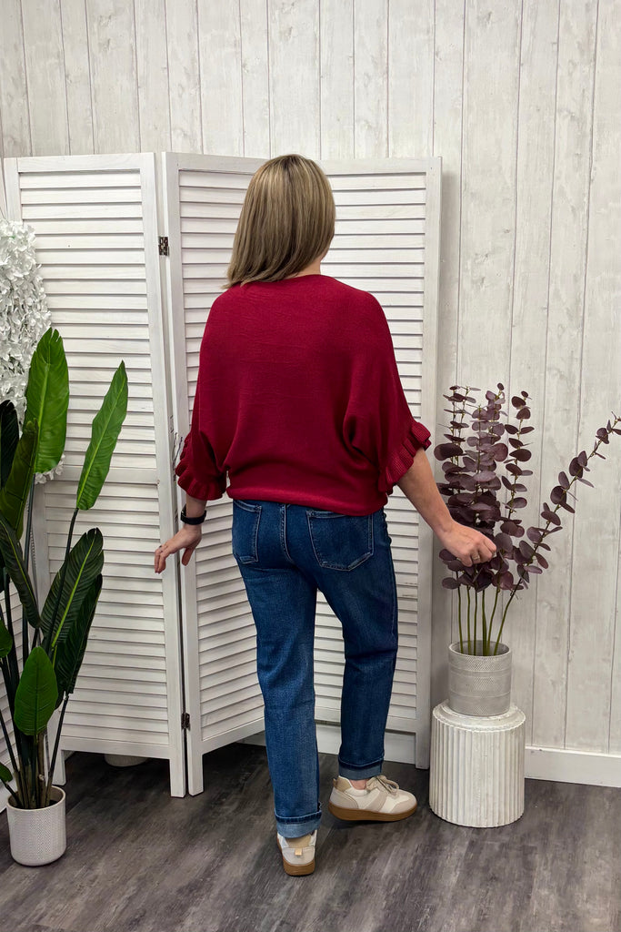 Finley Ruffle Sleeve Knit