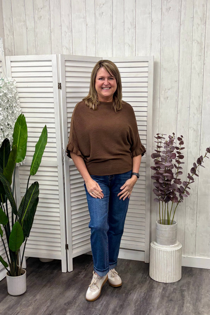 Finley Ruffle Sleeve Knit